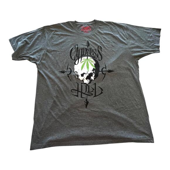 NEW Cypress Hill Graphic T SHIRT 3XL TEE Men's Women's Skull & Weed 100% Cotton - Picture 1 of 7